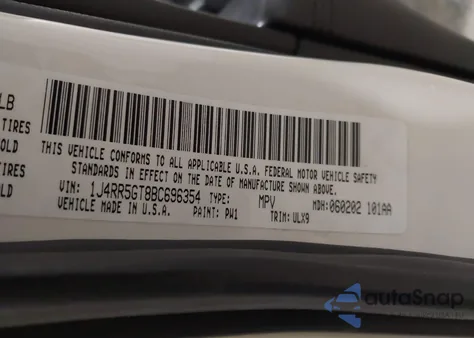 2011 Jeep Grand Cherokee Limited z USA, uszkodzony, nr VIN 1J4RR5GT8BC696354